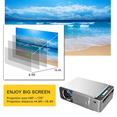 T6 2000ANSI Lumens 1080P LCD Mini Theater Projector, Phone Version, US Plug, Phone Version US Plug