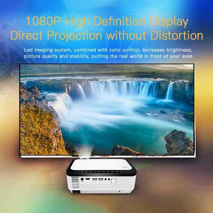 Wejoy L6 5 inch 200 ANSI Lumen 1920 x 1080P Android 6.0 HD Bluetooth 4.0 WiFi HD Smart Projector, Support AV / VGA / HDMI / 2 x USB / RJ45, 1G+8G, Android 6.0