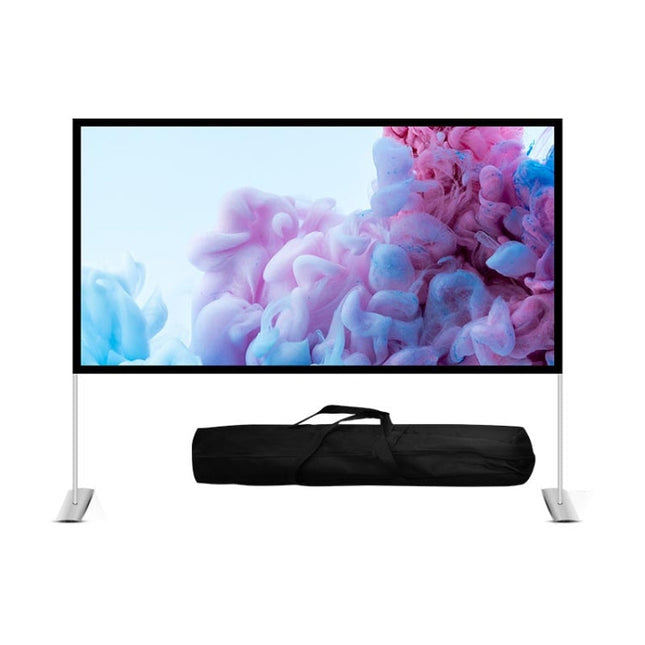 Outdoor Bracket Folding Polyester Projector Film Curtain, Size: 100 inch (16:9), Size: 100 inch