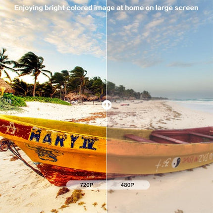 Cheerlux C9 1280x720 720P HD Smart Projector, Support HDMI x 2 / USB x 2 / VGA / AV, C9 (Black Grey), C9 (Black)