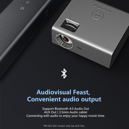 RD825 1280x720 2200LM Mini LED Projector Home Theater, Support HDMI & AV & VGA & USB, General Version, General Version