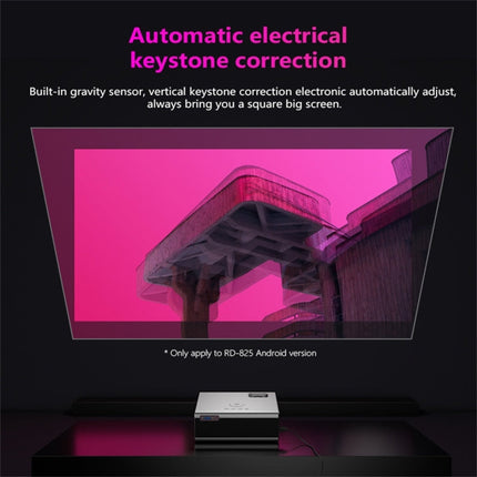RD825 1280x720 2200LM Mini LED Projector Home Theater, Support HDMI & AV & VGA & USB, Mobile Phone Version, Mobile Phone Version