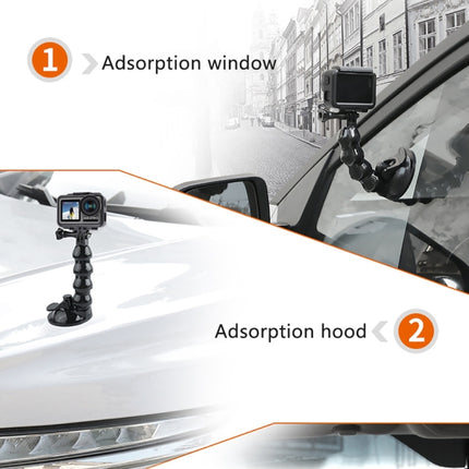 Suction Cup Jaws Flex Clamp Mount for GoPro, Insta360, DJI and Other Action Cameras