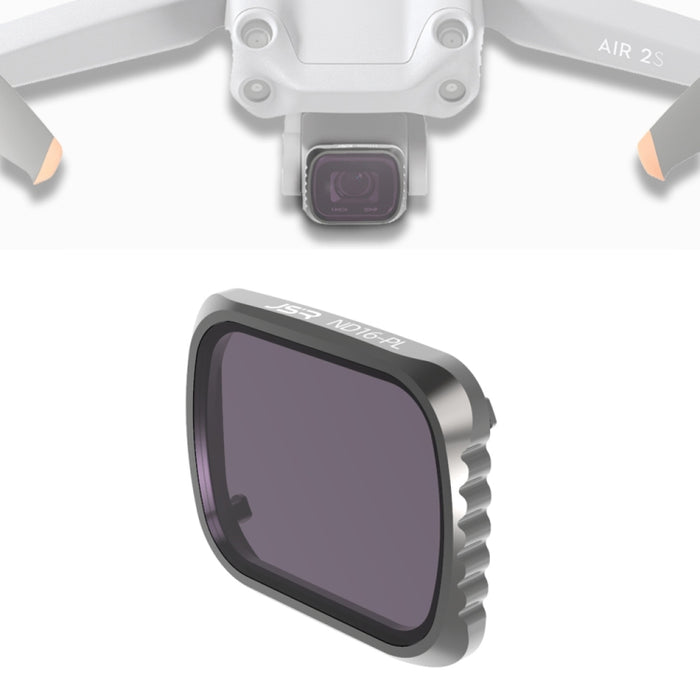 JSR KS ND16PL Lens Filter for DJI Air 2S, Aluminum Frame, ND16PL