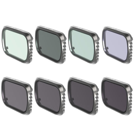 JSR KS 8 in 1 UV + CPL + ND8 + ND16 + ND32 + ND64 + STAR + NIGHT Lens Filter for DJI Air 2S, Aluminum Frame, UV + CPL + ND8 + ND16 + ND32 + ND64 + STAR + NIGHT