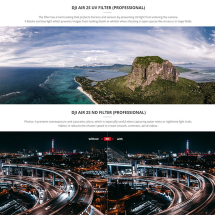 PGYTECH P-16B-065 Variable VND (6-9 Stop) Lens Filter for DJI Air 2S