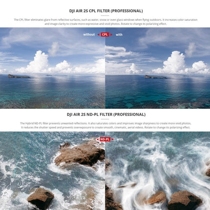 PGYTECH P-16B-065 Variable VND (6-9 Stop) Lens Filter for DJI Air 2S