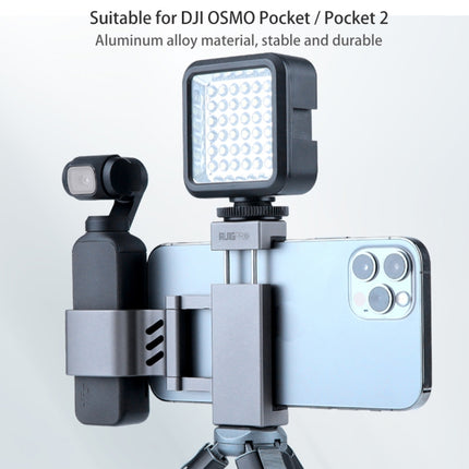 RUIGPRO Smartphone Fixing Clamp 1/4 inch Holder Mount Bracket for DJI OSMO Pocket / Pocket 2