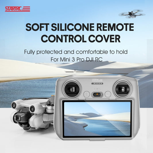 STARTRC Silicone Shockproof Anti-scratch Case for DJI Mini 3 Pro Remote Control, For DJI Mini 3 Pro Remote Control(Grey)