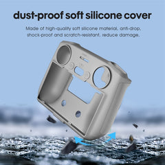 STARTRC Silicone Shockproof Anti-scratch Case for DJI Mini 3 Pro Remote Control, For DJI Mini 3 Pro Remote Control(Grey)