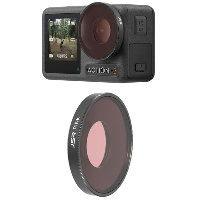 JSR Diving Color Lens Filter For DJI Osmo Action 3, Diving Red Filter, Diving Pink Filter, Diving Purple Filter