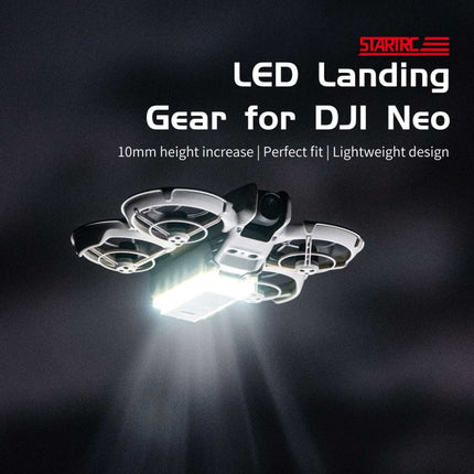 For DJI Neo STARTRC LED Light Folding Anti-fall Heightened Landing Gear Training Rack