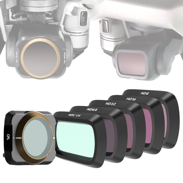 JSR Drone 4 in 1 UV+CPL+ND8+ND16+ND32+ND64 Lens Filter for DJI MAVIC Air 2, UV+CPL+ND8+ND16+ND32+ND64