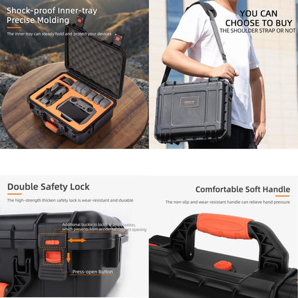 For DJI Mini 5 Pro Sunnylife Safety Hard Travel Bag Large Capacity Waterproof Shock-proof Box