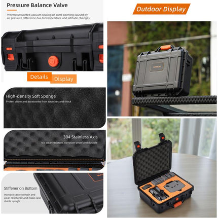 For DJI Mini 5 Pro Sunnylife Safety Hard Travel Bag Large Capacity Waterproof Shock-proof Box