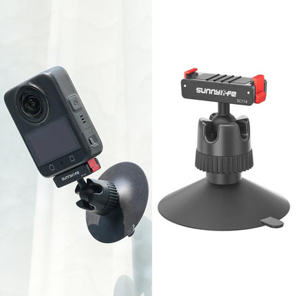Sunnylife Magnetic Quick-Release Ball-Joint Adapter Mount 360 Rotatable Suction Cup Bracket For DJI Osmo 360 / Action 5 Pro / 4 / 3, For DJI Osmo 360 / Action 5 Pro / 4 / 3