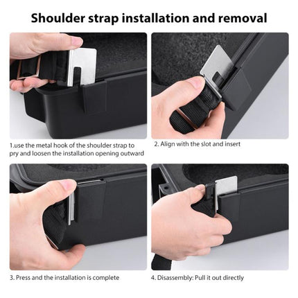 For DJI Mavic 2 BRDRC Crossbody Safety Carrying Storage Bag Waterproof Explosion-proof Box