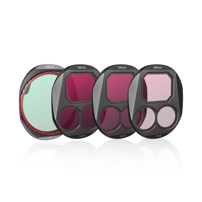 For DJI Mavic 4 Pro STARTRC 4 in 1 CPL ND8 ND32 ND64 Lens Filter Kit, CPL ND8 ND32 ND64