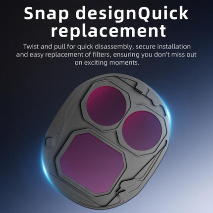 For DJI Mavic 4 Pro STARTRC 4 in 1 CPL ND8 ND32 ND64 Lens Filter Kit, CPL ND8 ND32 ND64