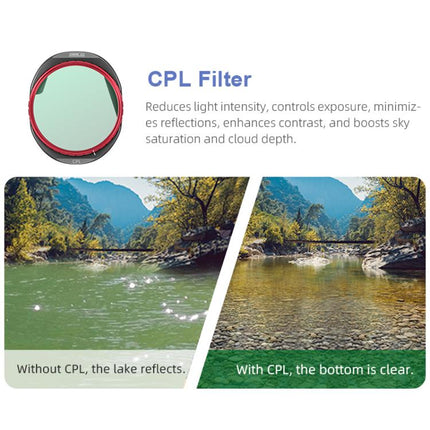 For DJI Mavic 4 Pro STARTRC 4 in 1 CPL ND8 ND32 ND64 Lens Filter Kit, CPL ND8 ND32 ND64