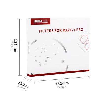 For DJI Mavic 4 Pro STARTRC 4 in 1 ND8 ND16 ND32 ND64 Lens Filter Kit, ND8 ND16 ND32 ND64