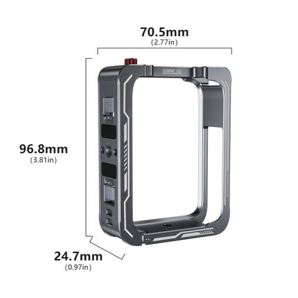 For DJI Osmo 360 STARTRC Metal Cage Frame with Cold Shoe