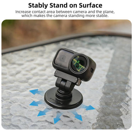 Sunnylife Quick-Release Dual-Direction Magnetic Base Mount 1/4 180 Tilt Adjustable Tabletop Base Bracket For DJI Osmo Nano / Action 6, DZ-141 For DJI Osmo Nano / Action 6