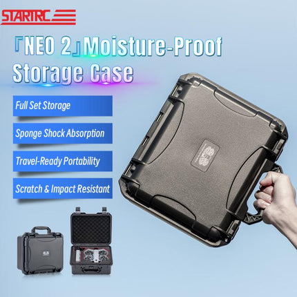 For DJI Neo 2 STARTRC Portable Mini PP Waterproof Explosion-proof Suitcase Storage Box, For DJI Neo 2 Mini Box