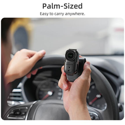For DJI Osmo Nano Sunnylife Car Sun Visor Mount Action Camera Holder 360 Rotating 90 Tilt Sun Visor Holder, MJ165 Car Sun Visor Mount
