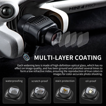 For DJI Mini 4 Pro STARTRC Drone Wide-Angle Lens Filter