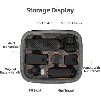 For DJI Osmo Pocket 4 / 3 Sunnylife Mini Carrying Case Handbag Creator Combo Bags, Creator Combo Bag