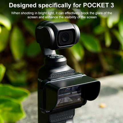 For DJI Osmo Pocket 3 BRDRC Sunshade Hood Screen Shade