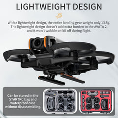 For DJI Avata 2 STARTRC Quick Release Folding Landing GearTraining Rack, For DJI AVATA 2 Orange