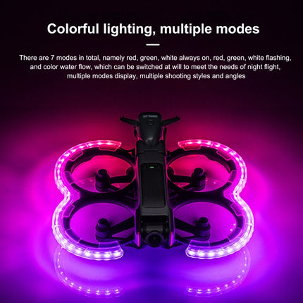 For DJI Avata 2 STARTRC Drone LED Propeller Protective Guard Anti-collision Ring