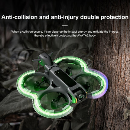 For DJI Avata 2 STARTRC Drone LED Propeller Protective Guard Anti-collision Ring