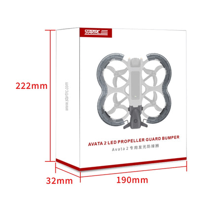 For DJI Avata 2 STARTRC Drone LED Propeller Protective Guard Anti-collision Ring