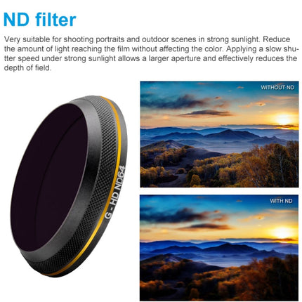 PGYTECH X4S-HD ND64 Gold-edge Lens Filter for DJI Inspire 2 / X4S Gimbal Camera Drone Accessories, ND64