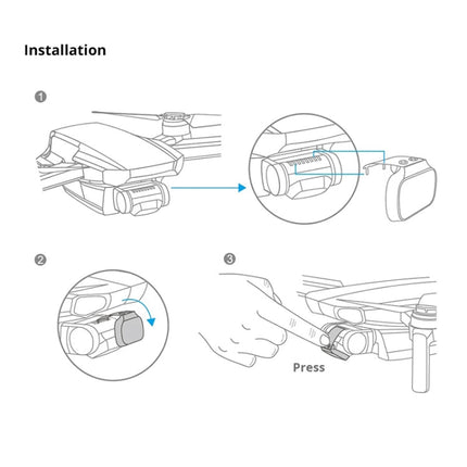 4 PCS PGYTECH P-12A-019 ND8 / 16 / 32 / 64 Dimming Lens Filter Set for DJI Mavic Mini Drone Accessories, ND8 / 16 / 32 / 64 Dimming Lens
