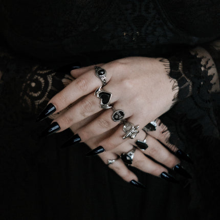 Drusilla Black Gemstone Ring