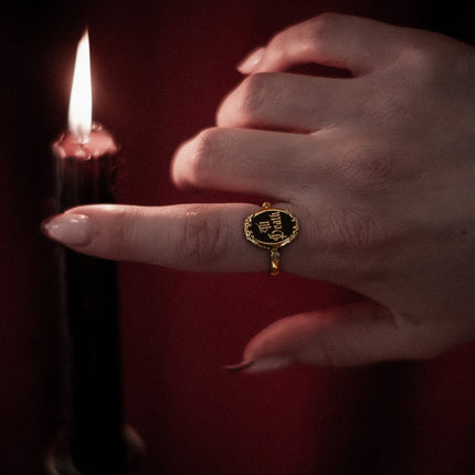 Gold Til Death Ring