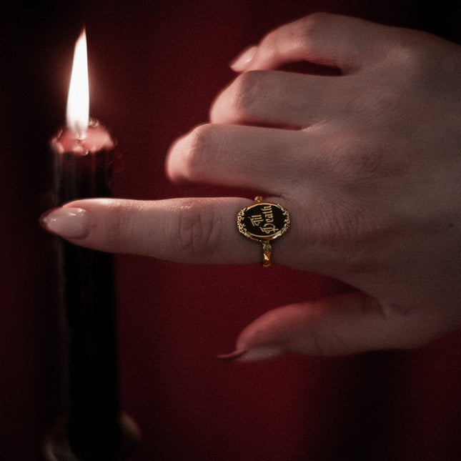 Gold Til Death Ring