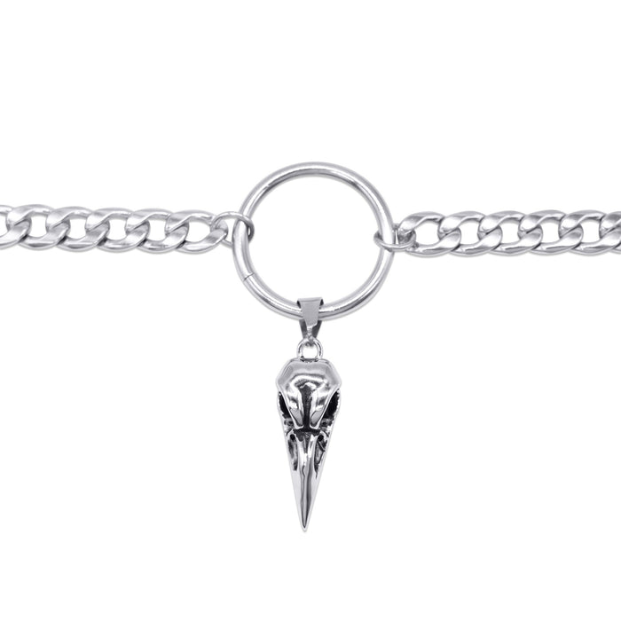 Raven Bird Skull Choker