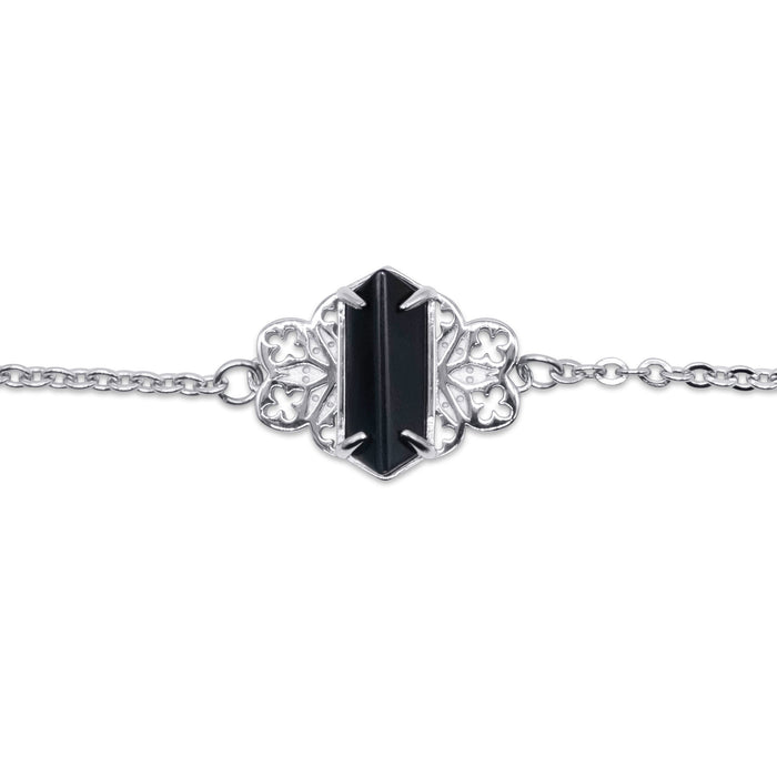 Repent Medieval Black Gemstone Choker Necklace