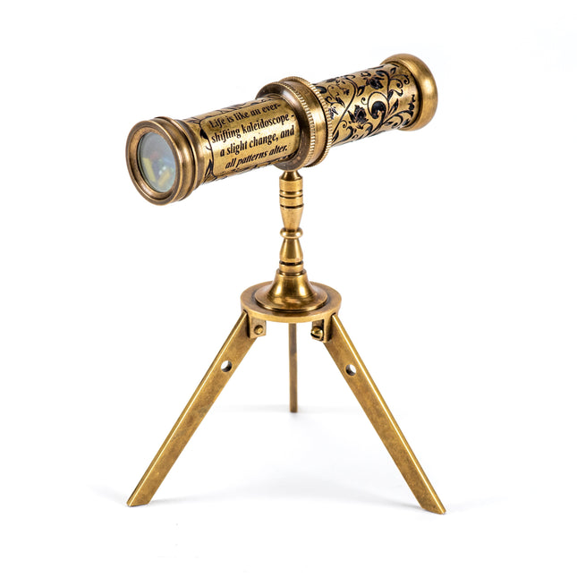 Antique Handmade Kaleidoscope On Tripod, Perfect Christmas, Thanksgiving Gift