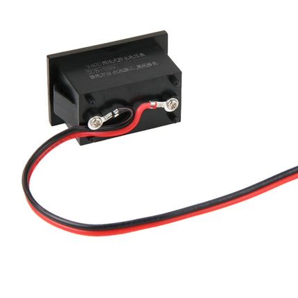 V40D 2 Wires Red Light Display Mini Waterproof IPX4 Digital Voltage Meter, Measure Voltage: DC 15-120V, DT0001G, DT0001L, DT0001R