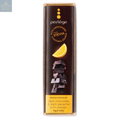 Dark chocolate bar with orange ganache