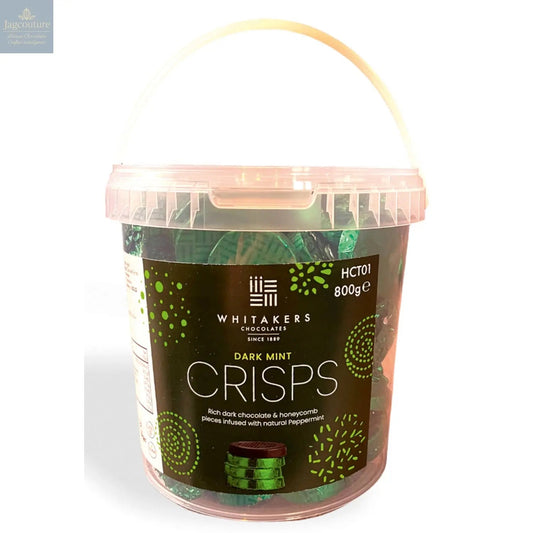 Dark mint crisp - dark chocolate with honeycomb pieces in green coloured foil 128pcs