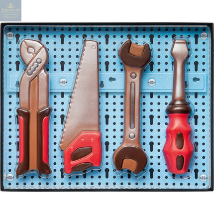 Decorated milk chocolate tool kit gift box - 195mm