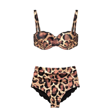 Leopard Print Bikini Top Jayne