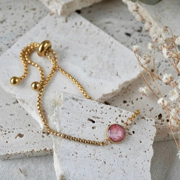 Ruby Red Adjustable Bracelet